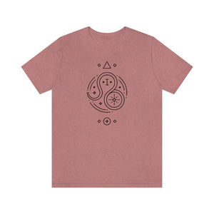 Leo "Charisma" Zodiac symbol Astrology Unisex Jersey Short Sleeve Tee