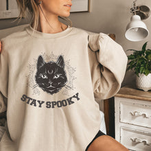 Stay Spooky Black Cat Halloween Crewneck Sweatshirt