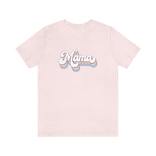 Mama Retro T-Shirt - Pastel Rainbow