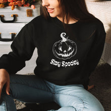 Stay Spooky Jack O Lantern Halloween Crewneck Sweatshirt, oversized spooky season sweatshirt