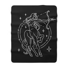 Sagittarius Centaur Zodiac Astrology Goddess "Aspire" Sherpa Fleece Blanket