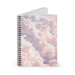 Pastel Aesthetic Cloud Spiral Notebook - Ruled Line