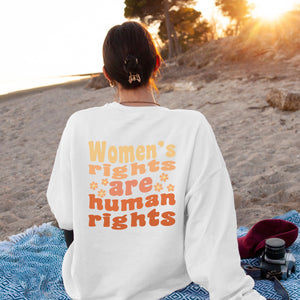 Women's Rights are Human Rights Pro Roe Oversized Crewneck Sweatshirt, Pro Choice Sweatshirt Roe vs Wade, My Body My Choice Shirt, Protect Roe v Wade Sweatshirt