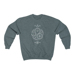Leo "Charisma" Zodiac Astrology Symbol Unisex Heavy Blend™ Crewneck Sweatshirt
