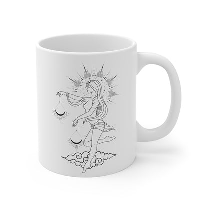 "Grace" Libra Goddess Mug 11oz - Fractalista Designs