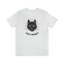 Halloween Black Cat Shirt Stay Spooky College Font