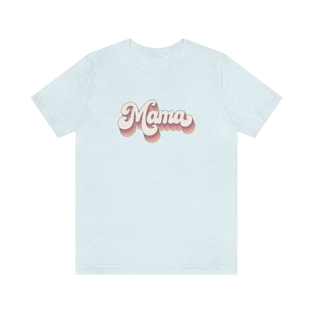 Mama Retro T-Shirt - Pink