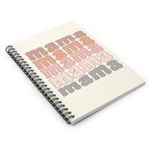 Retro Pink Stacked Mama Spiral Notebook - Ruled Line