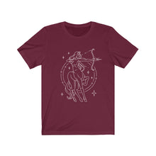Sagittarius Centaur Zodiac Astrology Goddess "Aspire" Unisex Jersey Short Sleeve Tee
