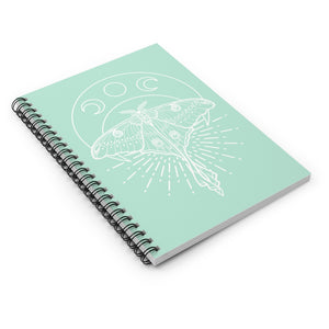 Mystic Luna Moth Spiral Notebook - Ruled Line
