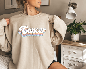 Cancer Astrology Oversized sweatshirt, Cancer Birthday present, Gift for Cancer, Sun Sign Zodiac Horoscope trendy aesthetic tiktok vsco