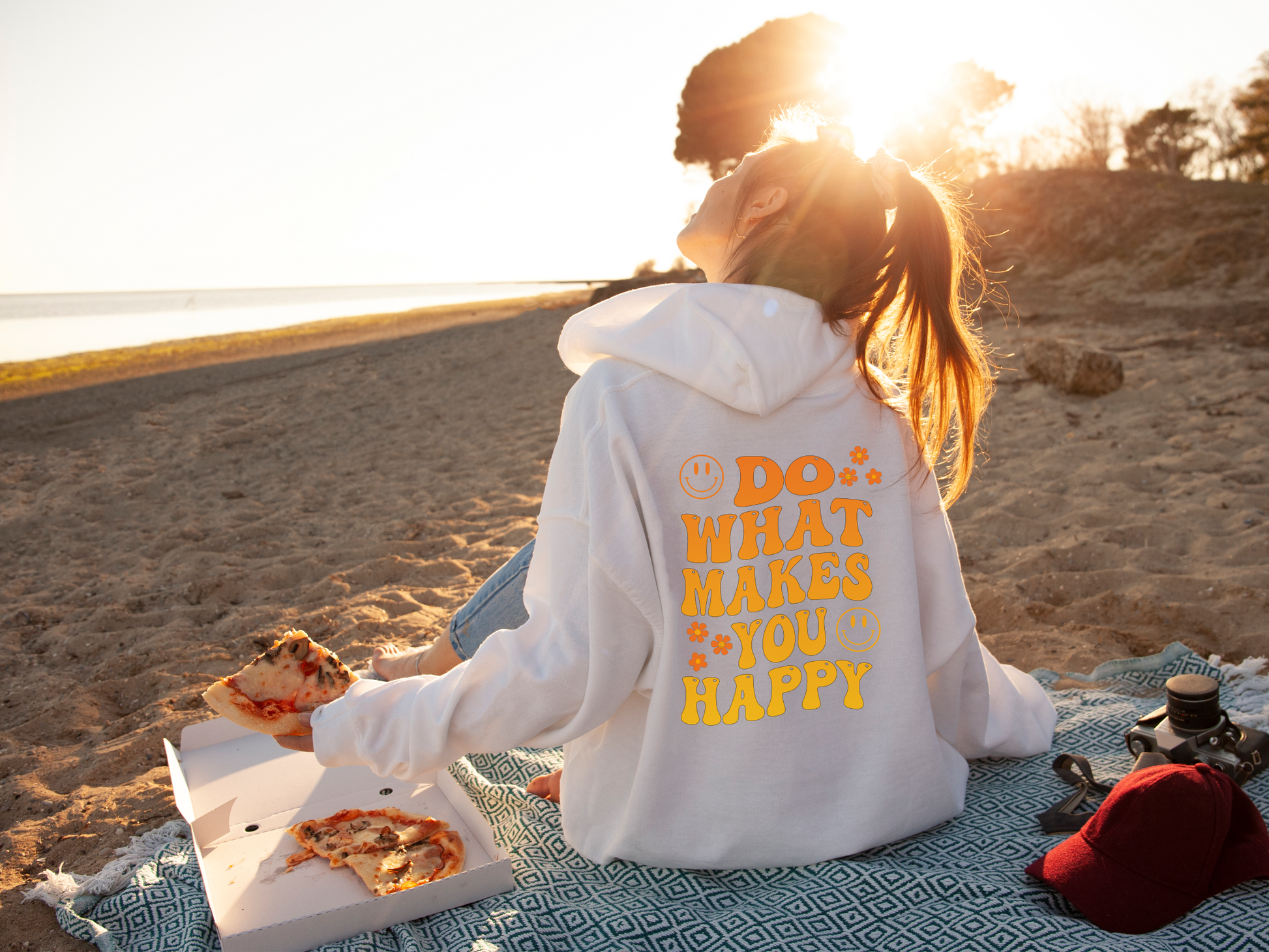 Beach happy best sale hoodie