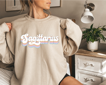 Sagittarius Astrology Crewneck Sweatshirt - Fractalista Designs