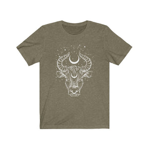Taurus Bull "Grounded" Zodiac Astrology Unisex Jersey Short Sleeve Tee