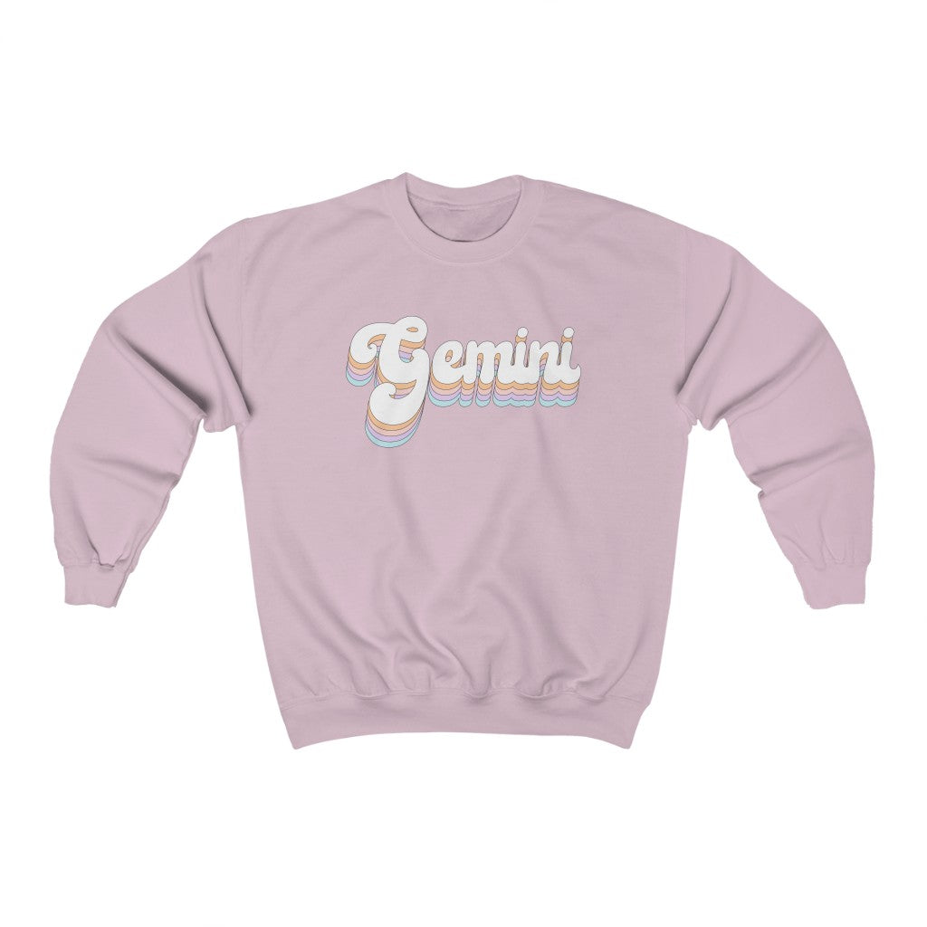 Gemini Astrology Crewneck Sweatshirt - Fractalista Designs