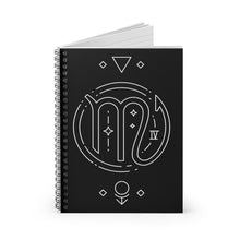 "Power" Scorpio Symbol Spiral Notebook - Ruled Line