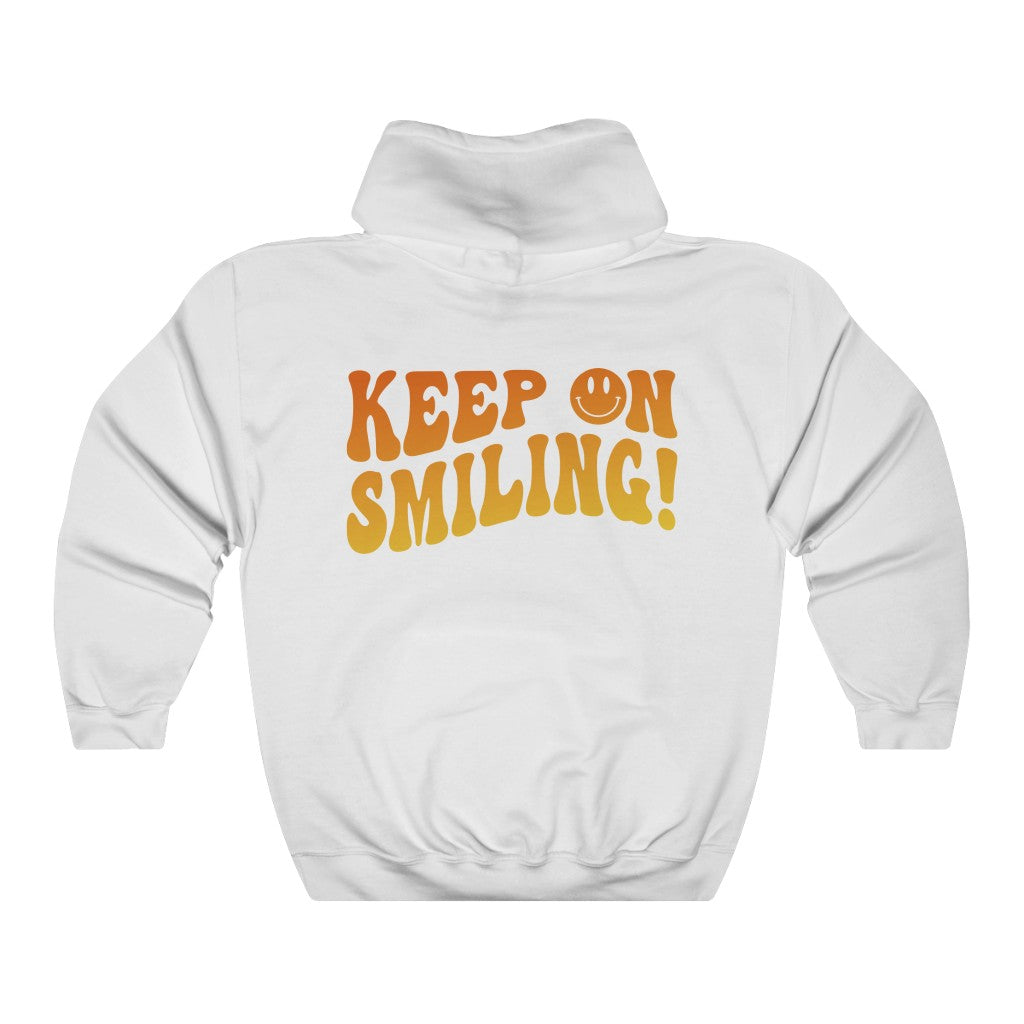 Keep on Smiling On Smiley Face Hoodie Oversized hoodie Retro y2k