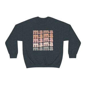 Mama Retro pink Unisex Heavy Blend Crewneck Sweatshirt