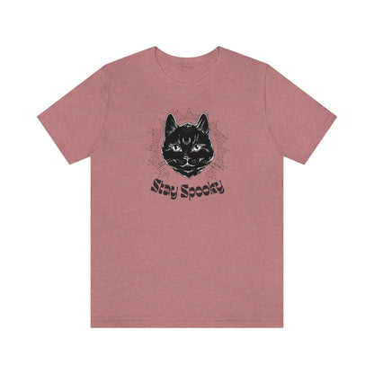 "Stay Spooky" Black Cat Halloween Shirt - Fractalista Designs