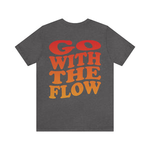 Go with the flow oversized tee shirt, graduation gift, birthday gift for teen girl, vsco girl, trendy aesthetic tiktok oversized t-shirt