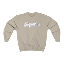 Retro Rainbow Aquarius Astrology Oversized sweatshirt, Aquarius Birthday Gifts for Aquarius woman, Aquarius Zodiac gifts Horoscope gifts, Astrolog gifts