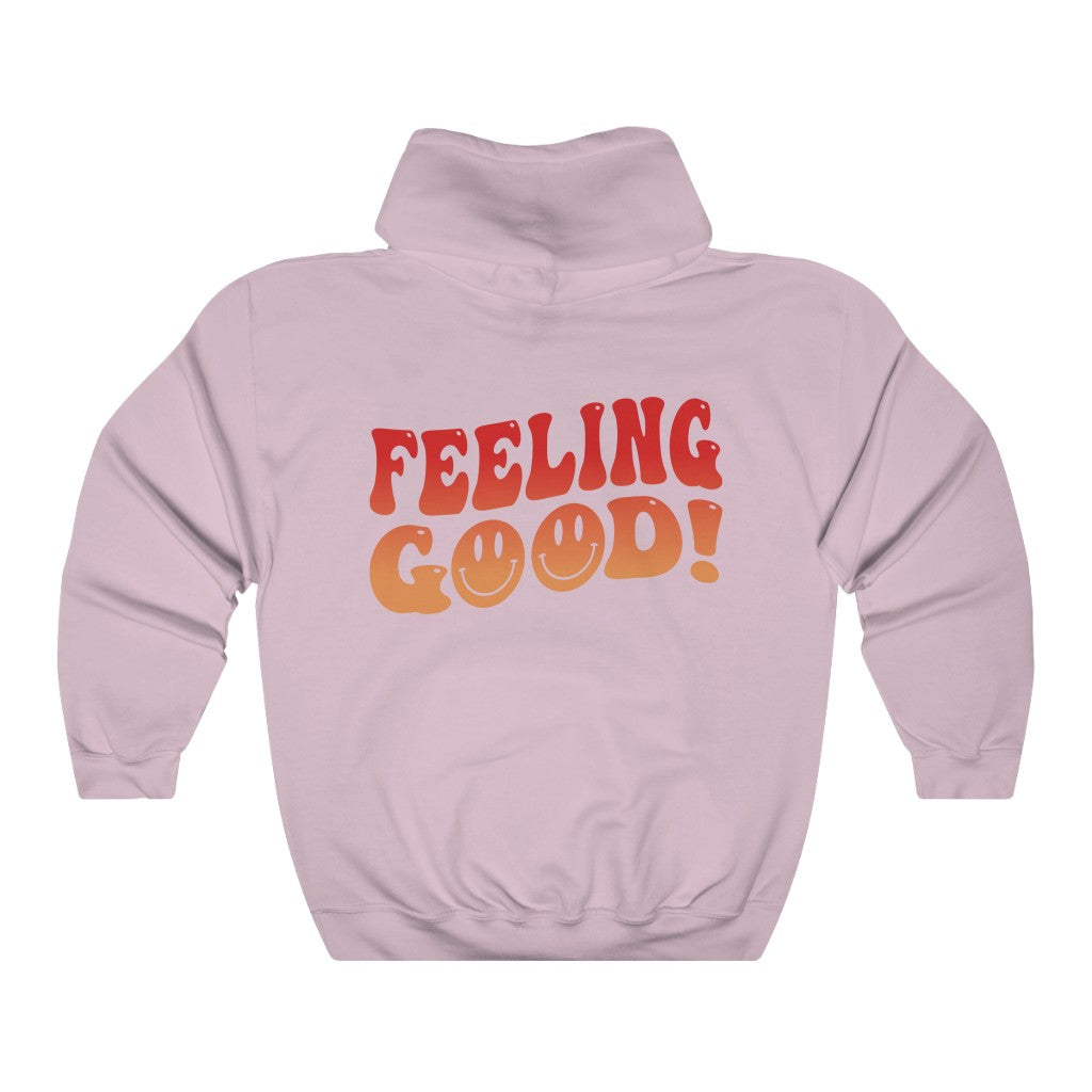 Feeling Good Oversized Hoodie Hooded Sweatshirt - Fractalista Designs