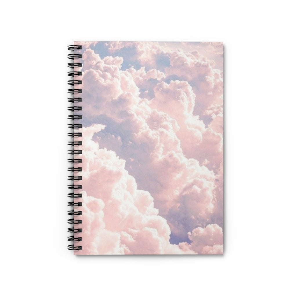 Pastel Aesthetic Cloud Spiral Notebook - Ruled Line