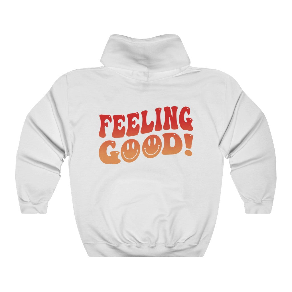Feeling Good Oversized Hoodie Hooded Sweatshirt - Fractalista Designs
