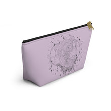 Gemini "Celestial Twins" Twin Goddesses Zodiac Astrology Accessory Pouch w T-bottom in Orchid