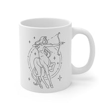 Sagittarius Centaur Zodiac Astrology Goddess "Aspire" White Mug 11oz