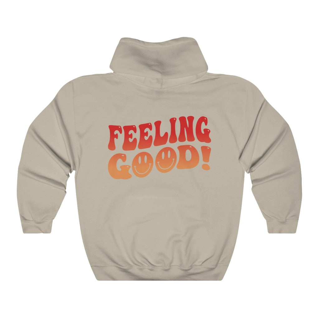 Feeling Good Oversized Hoodie Hooded Sweatshirt Fractalista Designs