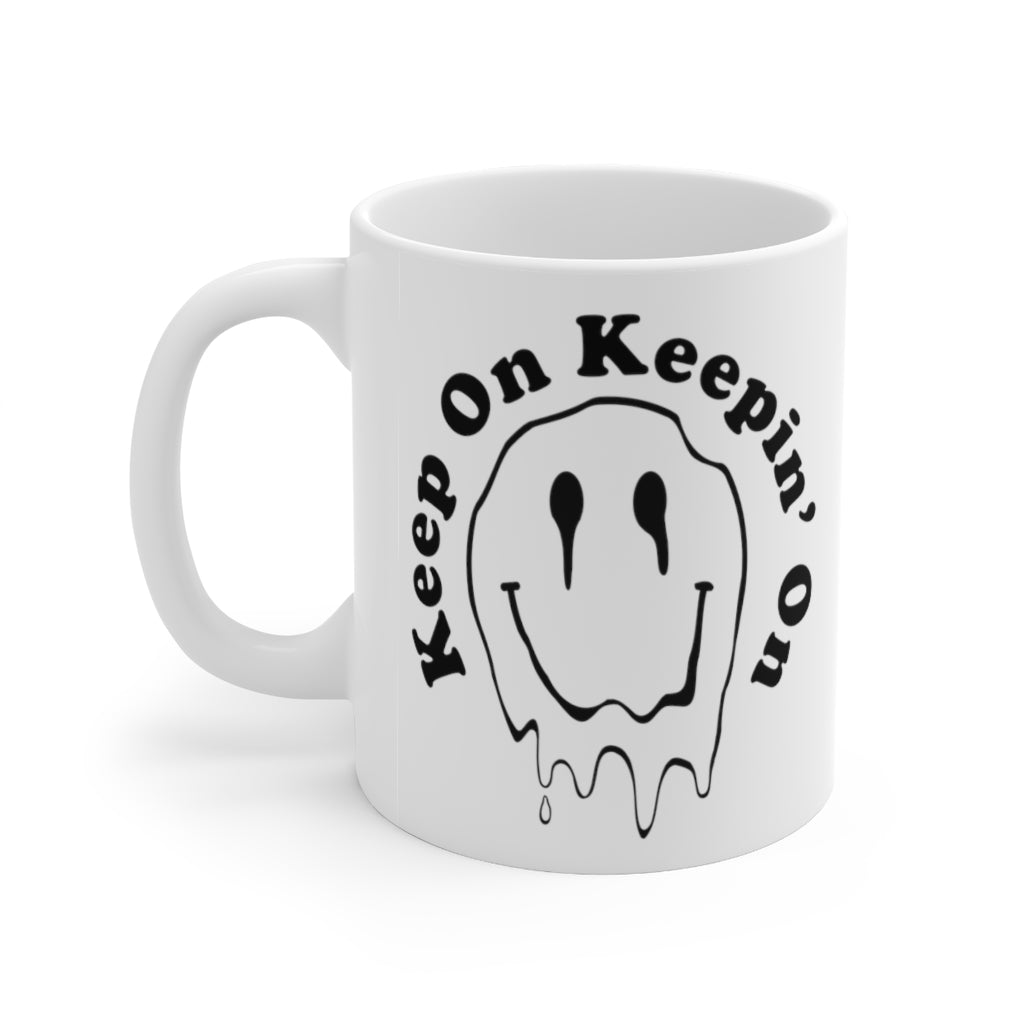 Smiley Just Woke Up Coffee Mug Aesthetic Tea & Coffee Mugs