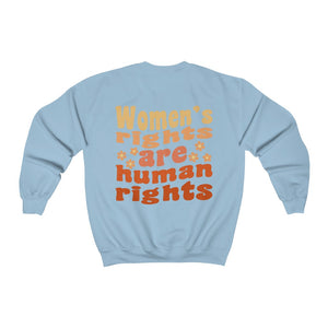 Women's Rights are Human Rights Pro Roe Oversized Crewneck Sweatshirt, Pro Choice Sweatshirt Roe vs Wade, My Body My Choice Shirt, Protect Roe v Wade Sweatshirt