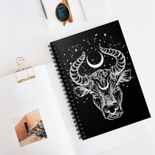 Taurus "Grounded" Bull Astrology Zodiac Spiral Notebook - Ruled Line
