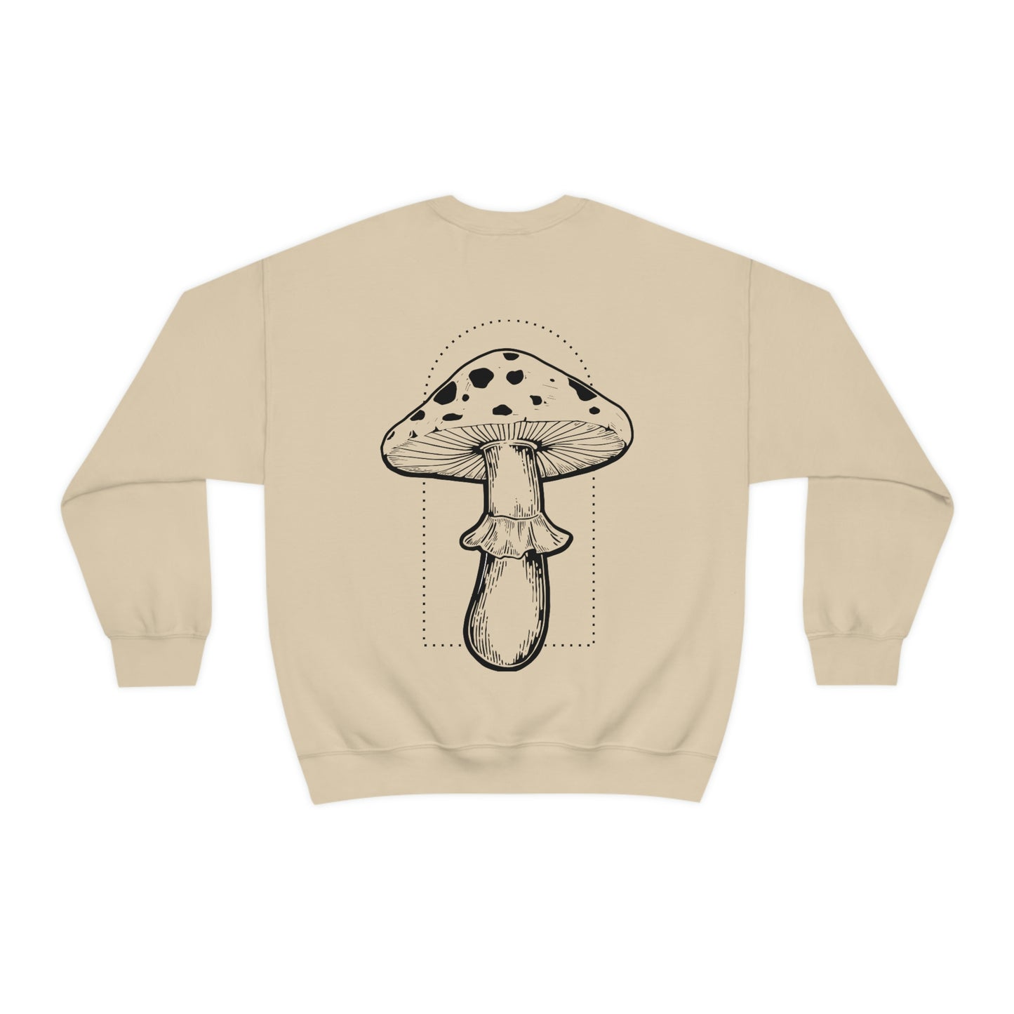 Aminita Mushroom "Mystic Mushroom" Unisex Long Sleeve Crew Neck Sweatshirt - Fractalista Designs