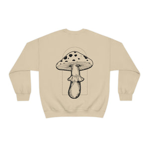 Aminita Mushroom "Mystic Mushroom" Unisex Long Sleeve Crew Neck Sweatshirt