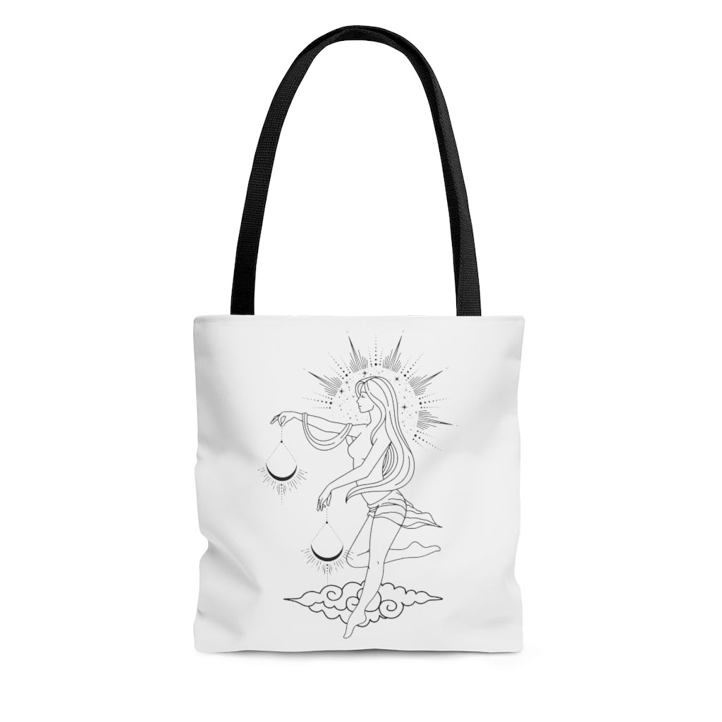 "Grace" Libra Goddess Tote Bag - Fractalista Designs