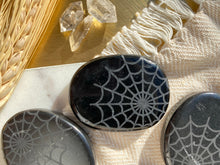 “Cobweb” Spider Web Mandala Shungite or Obsidian Pocketstone