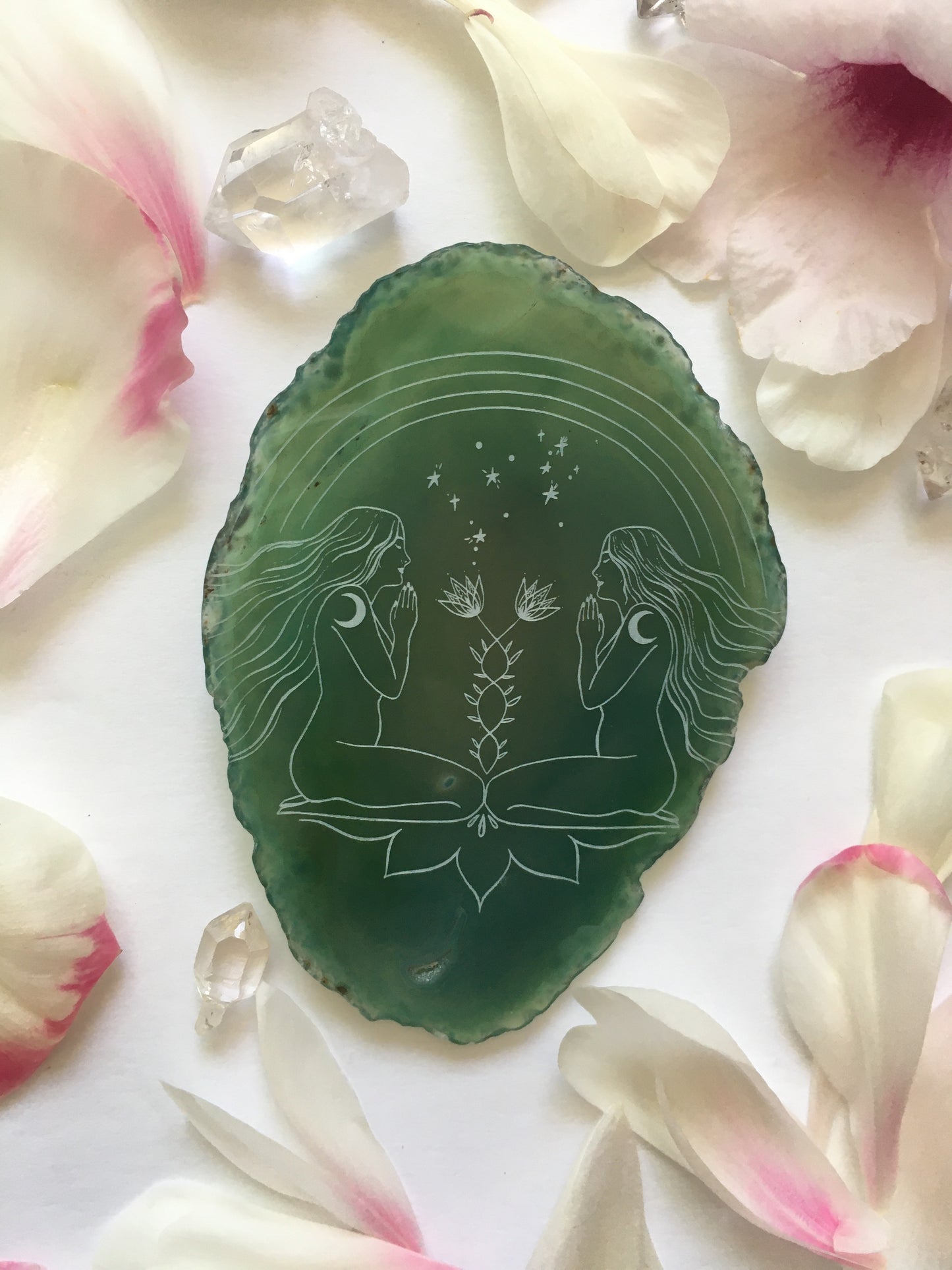 “Manifestation Meditation” - Gemini Zodiac Agate Slice