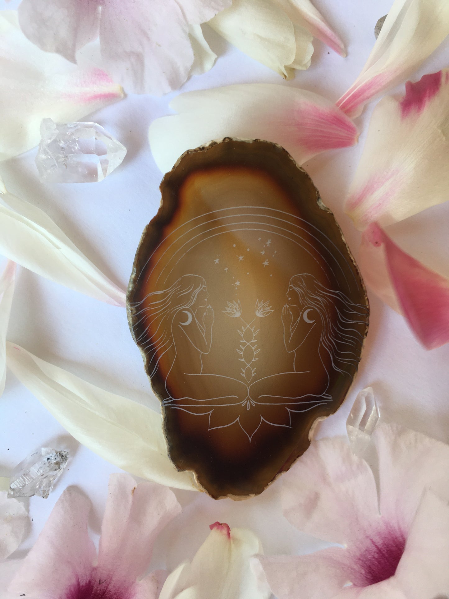 “Manifestation Meditation” - Gemini Zodiac Agate Slice