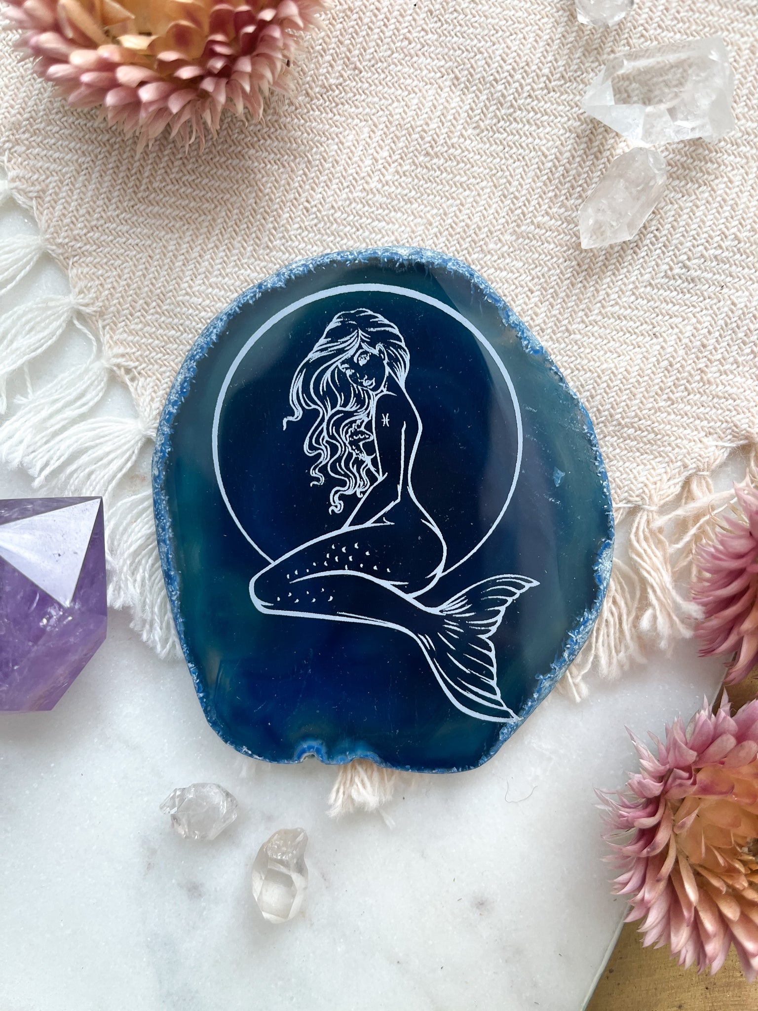 Pisces Mermaid Sticker — Elizabeth Weglein Art