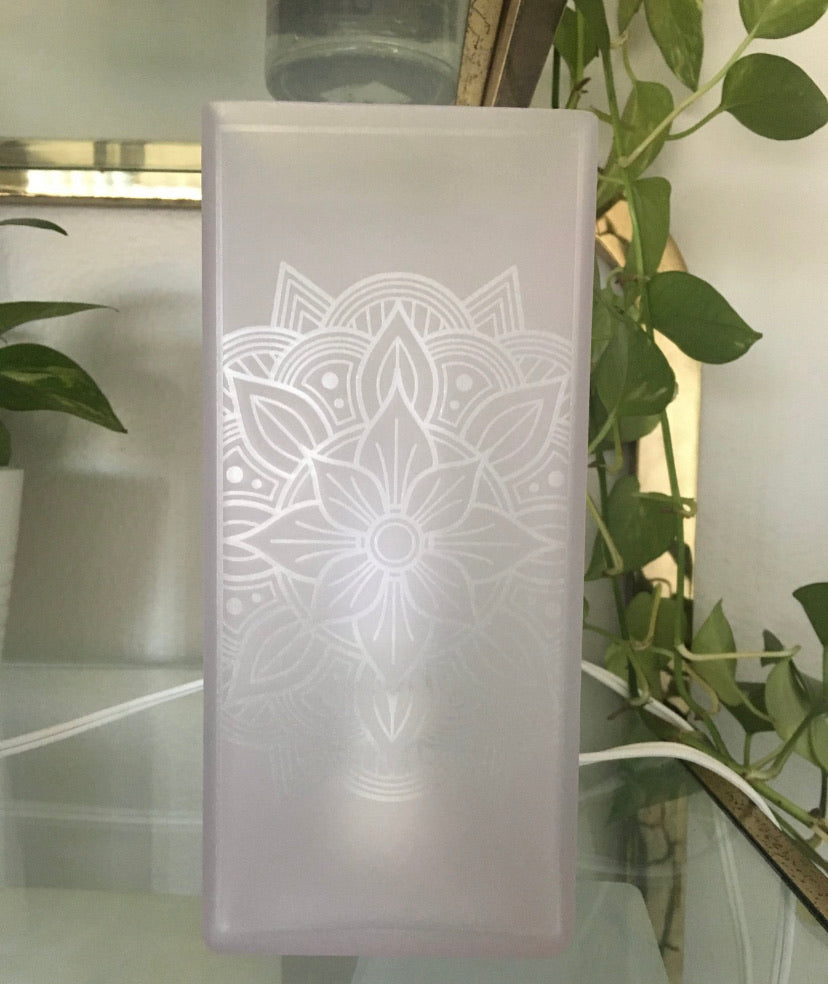 *Add-On Upgrade* 4-Side of Etching FROSTED GLASS Lamp - Fractalista Designs