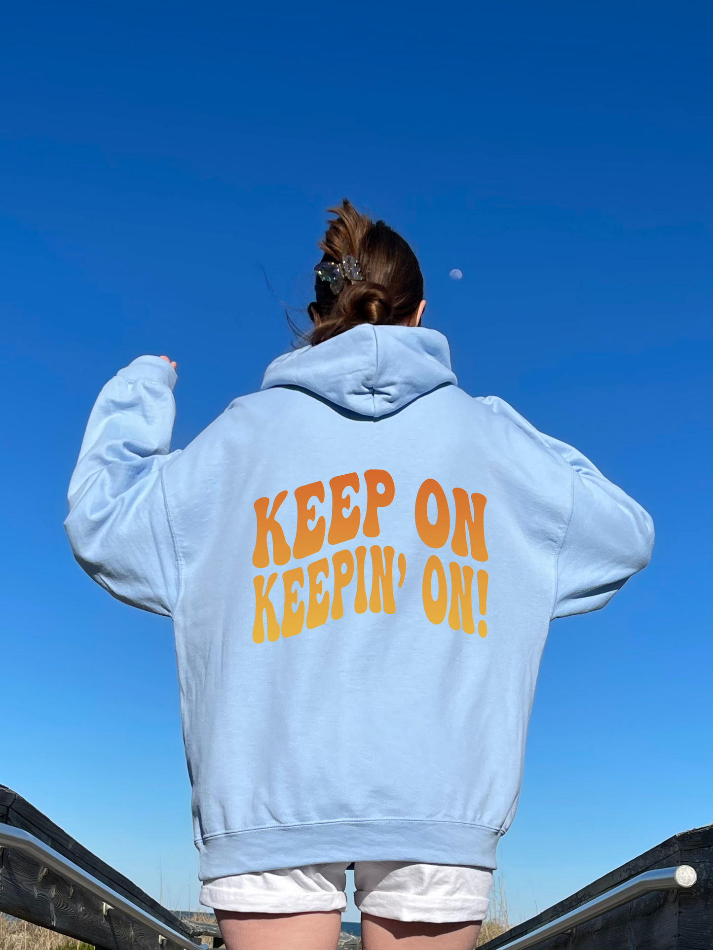 Keep on Keepin' On Smiley Face Hoodie